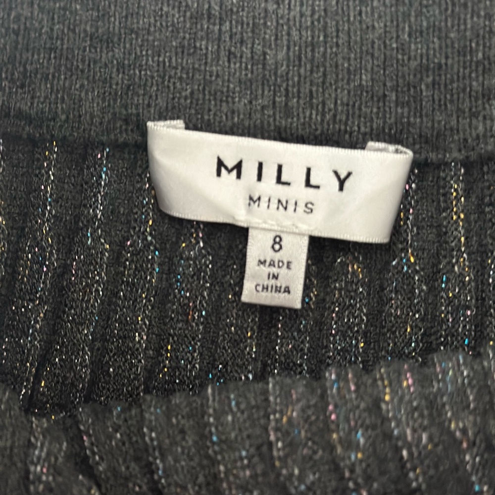 Milly Mini Glitter pleated elastic waist mini skirt - Picture 4 of 5